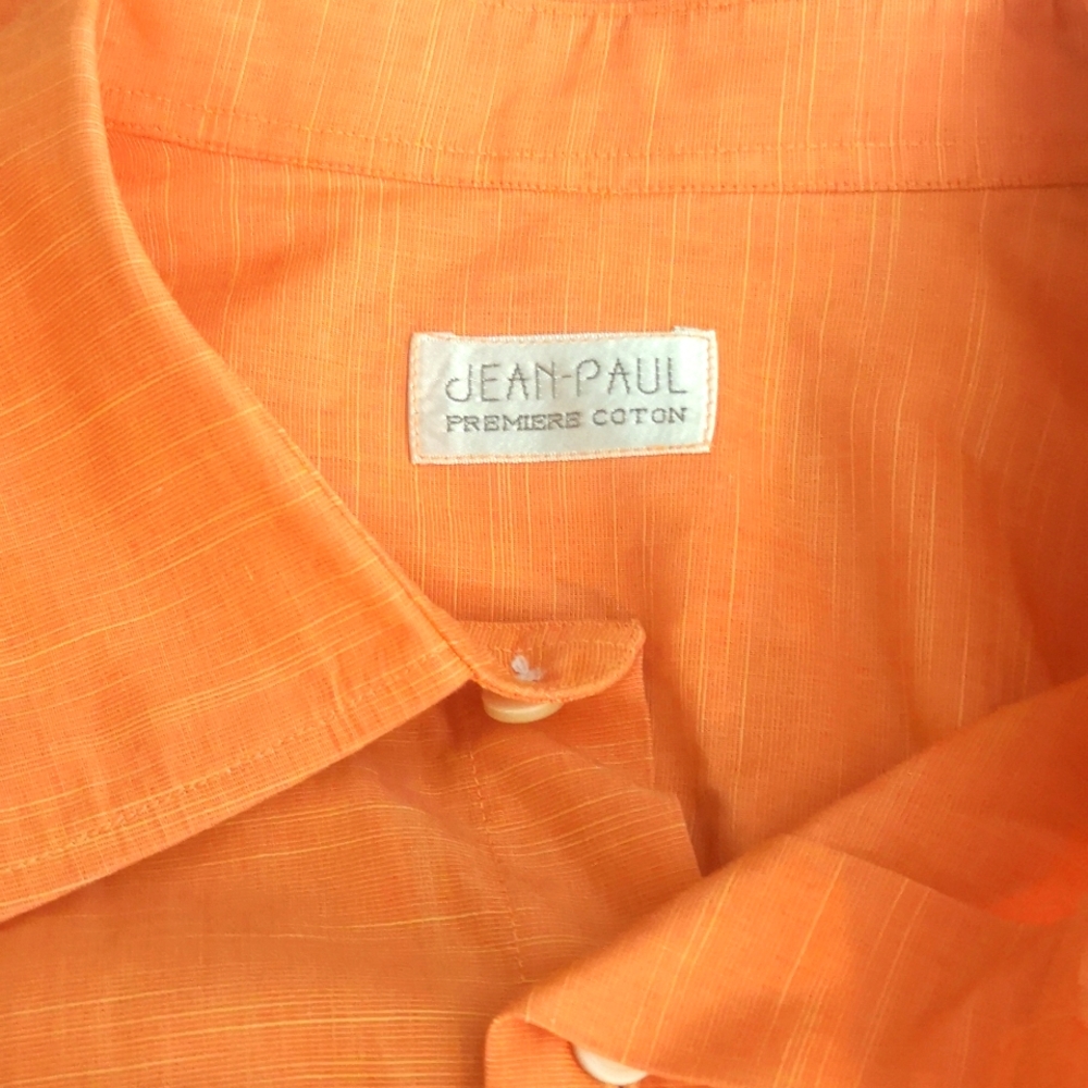 Jean-Paul (4) Men's Tailor-Made Designed Dress Shirts 3X-Tall Premier Cotton EUC
